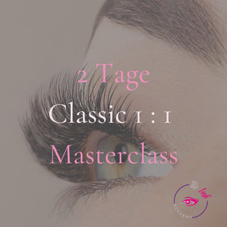 Masterclass Classic 1 : 1 Wimpernverlängerung - 2 Tage €1299